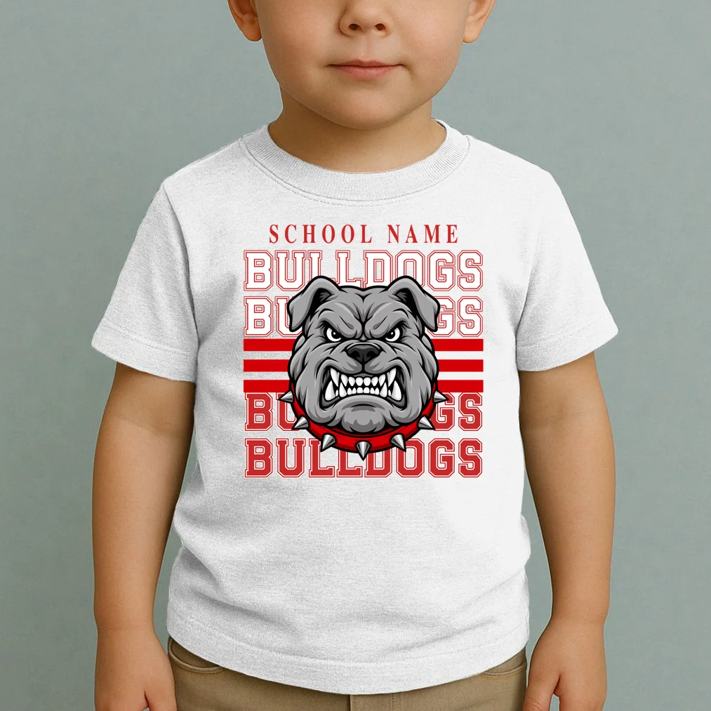 Custom School Gators Mascot Personalized Team Name Gift - School Spirit and Team Pride Toddler T-Shirt - Front 1