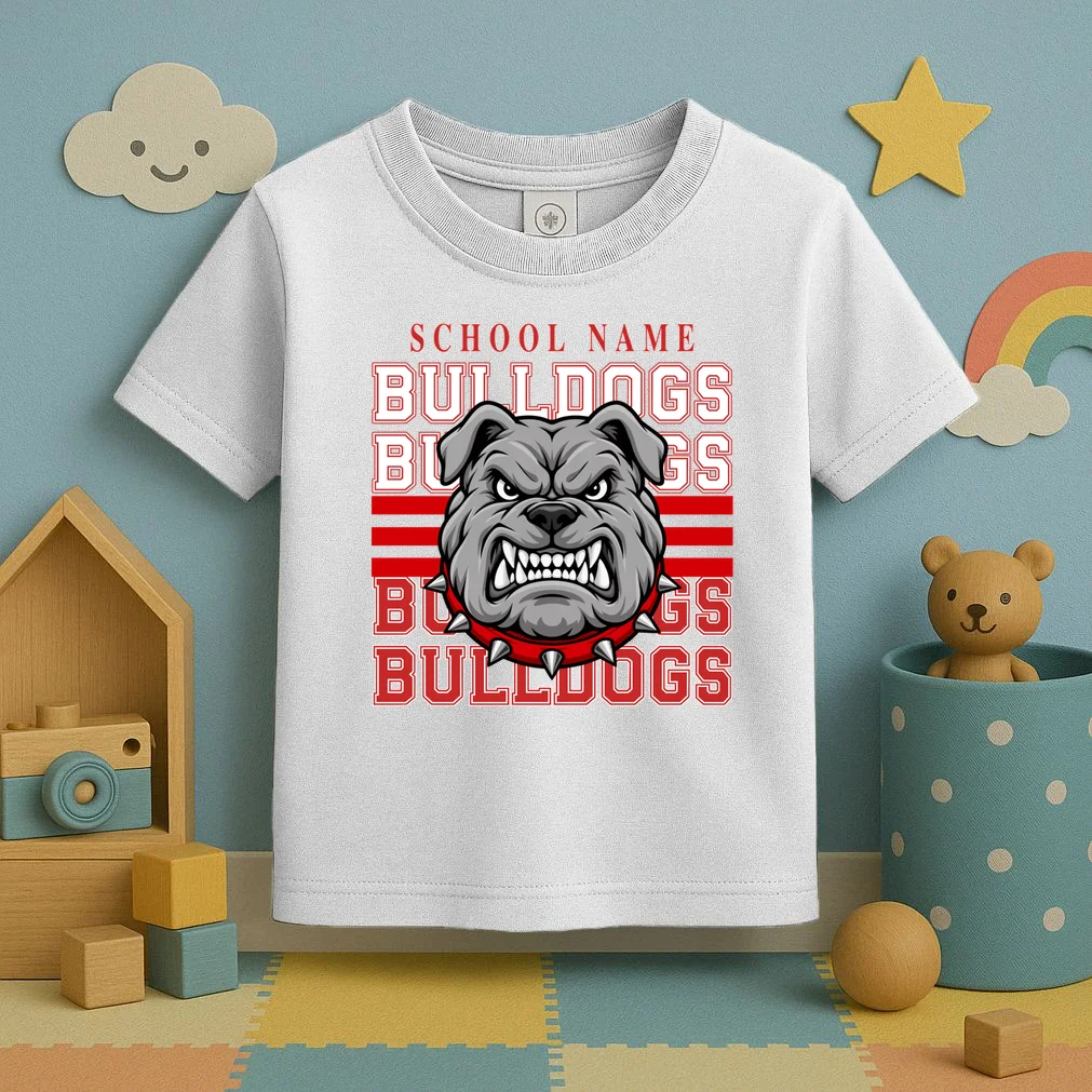 Custom School Gators Mascot Personalized Team Name Gift - School Spirit and Team Pride Toddler T-Shirt - Front 2
