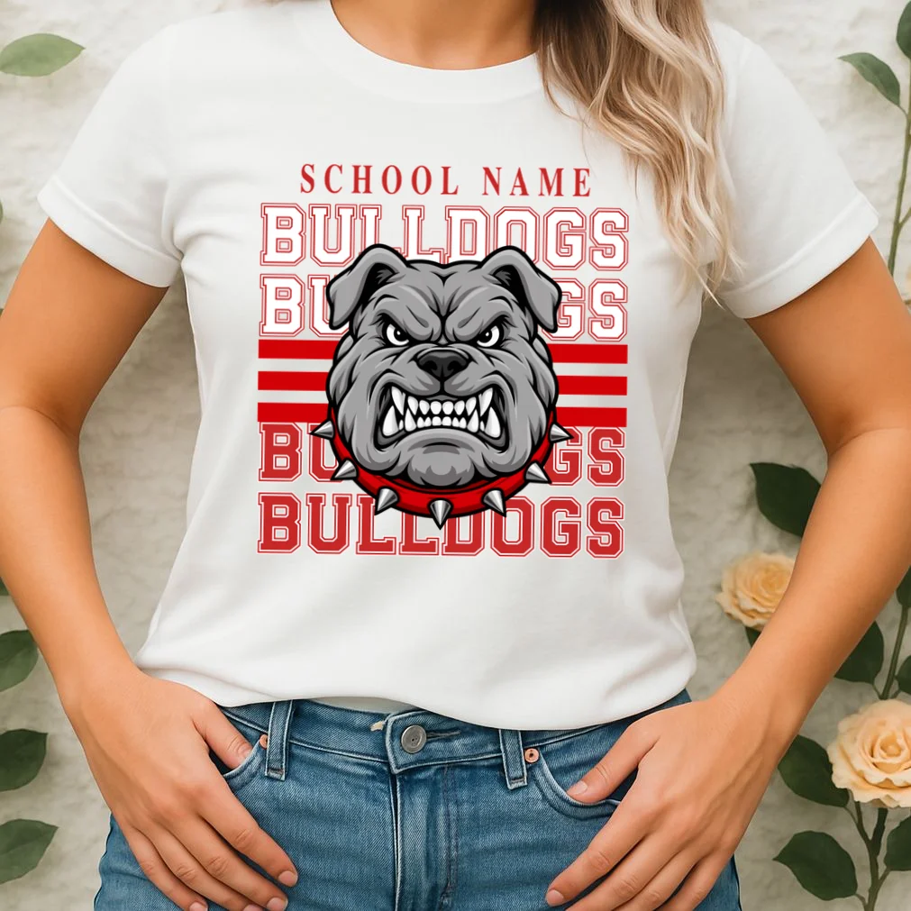 Custom School Gators Mascot Personalized Team Name Gift - School Spirit and Team Pride Women's T-Shirt - Front 1