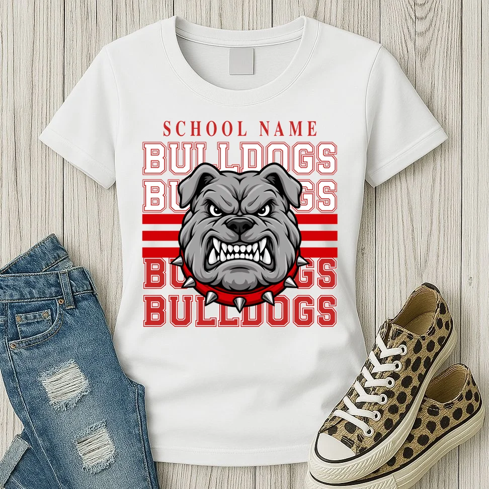 Custom School Gators Mascot Personalized Team Name Gift - School Spirit and Team Pride Women's T-Shirt - Front 2