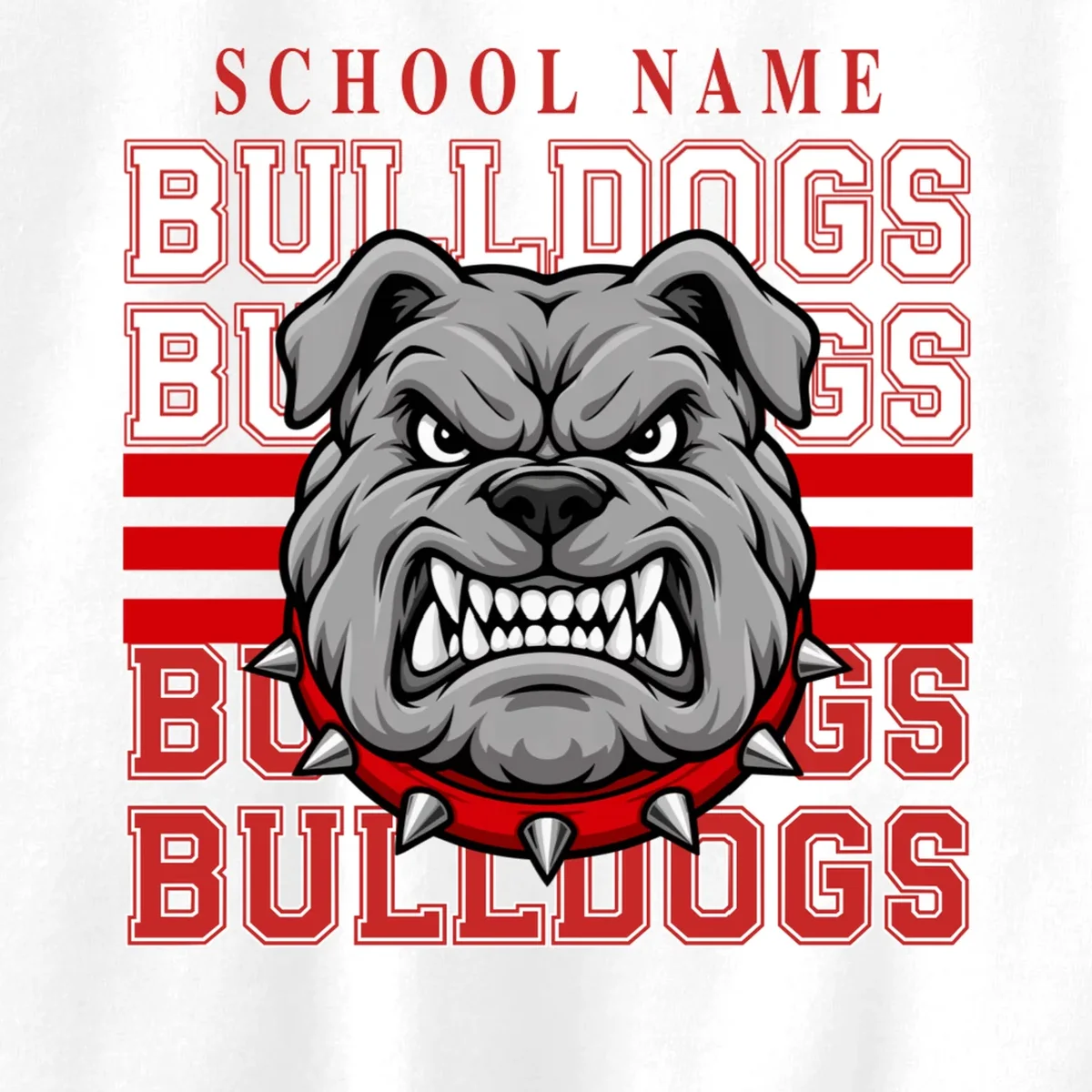 Custom School Gators Mascot Personalized Team Name Gift - School Spirit and Team Pride Kids Sweatshirt - Front - Close-up