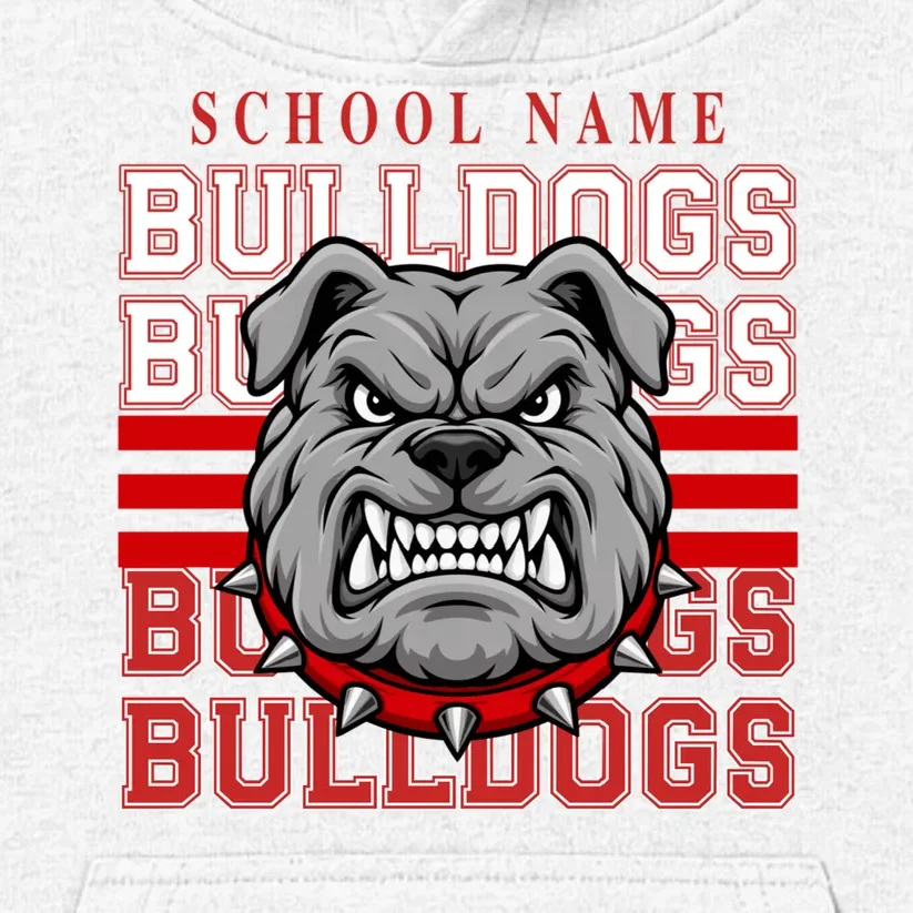 Custom School Gators Mascot Personalized Team Name Gift - School Spirit and Team Pride Kids Hoodie - Front - Close-up