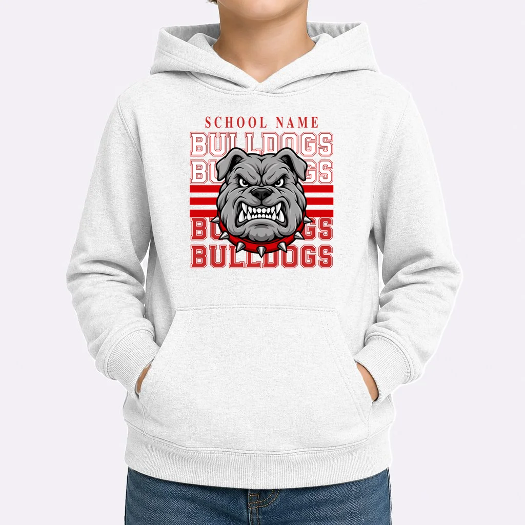 Custom School Gators Mascot Personalized Team Name Gift - School Spirit and Team Pride Kids Hoodie - Front 1