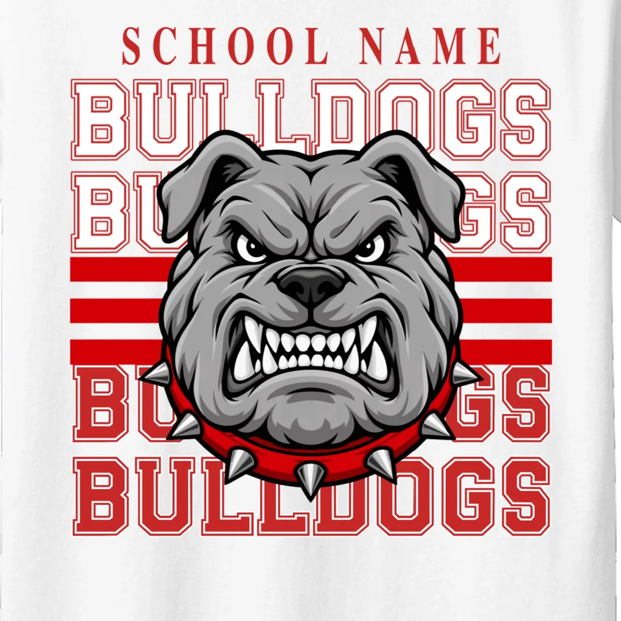 Custom School Gators Mascot Personalized Team Name Gift - School Spirit and Team Pride Kids T-Shirt - Front - Close-up