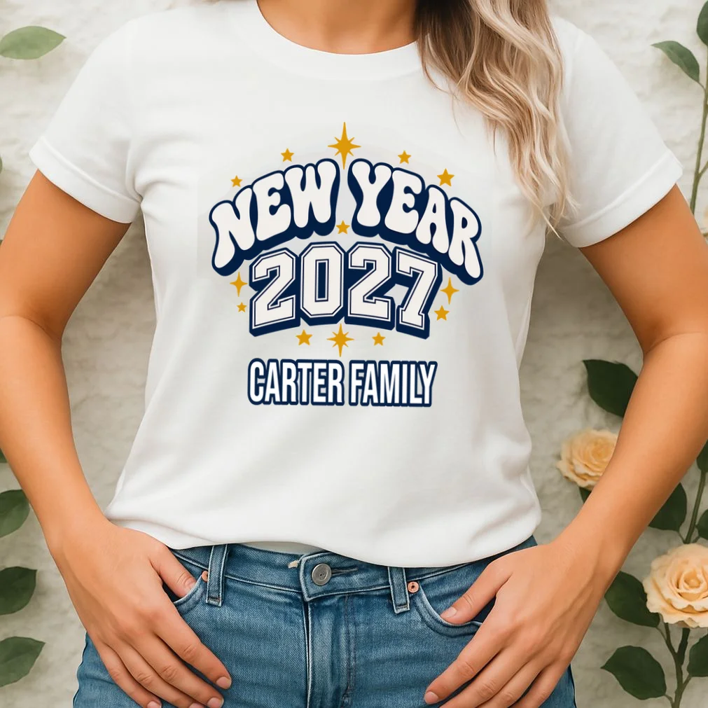 New Year 2027 Family Matching Shirt Design Women's T-Shirt - Front 1