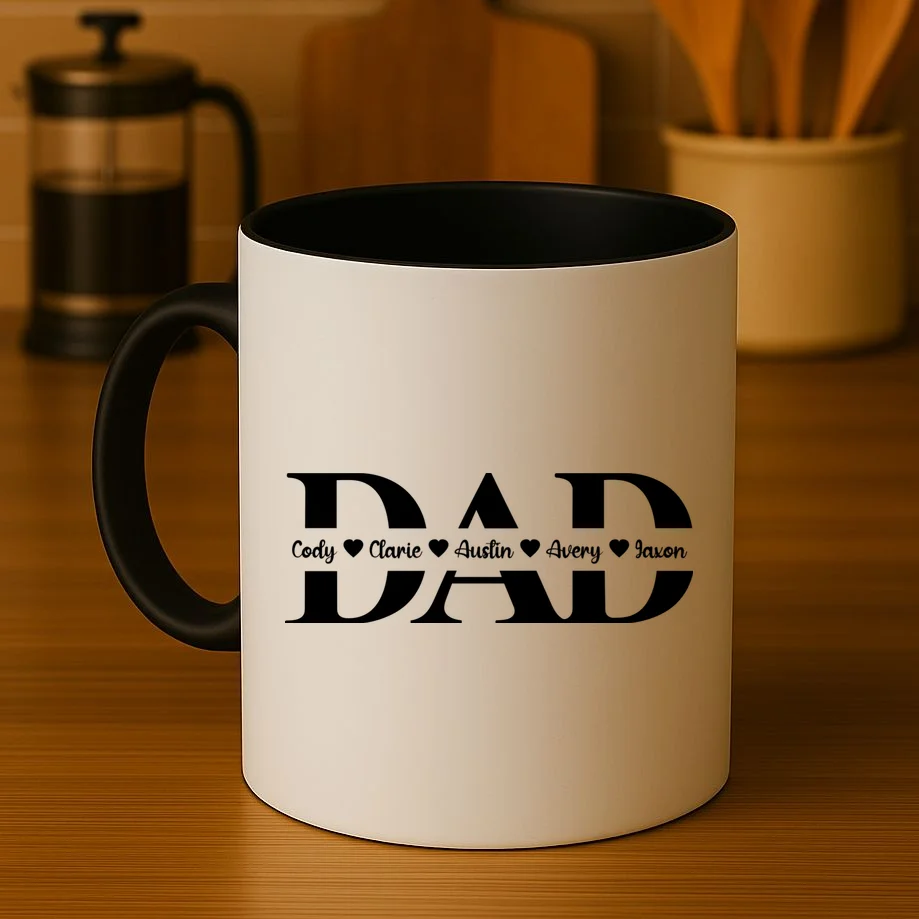 Our Little Legacy – Personalized Family Names Design Mug - Front 3