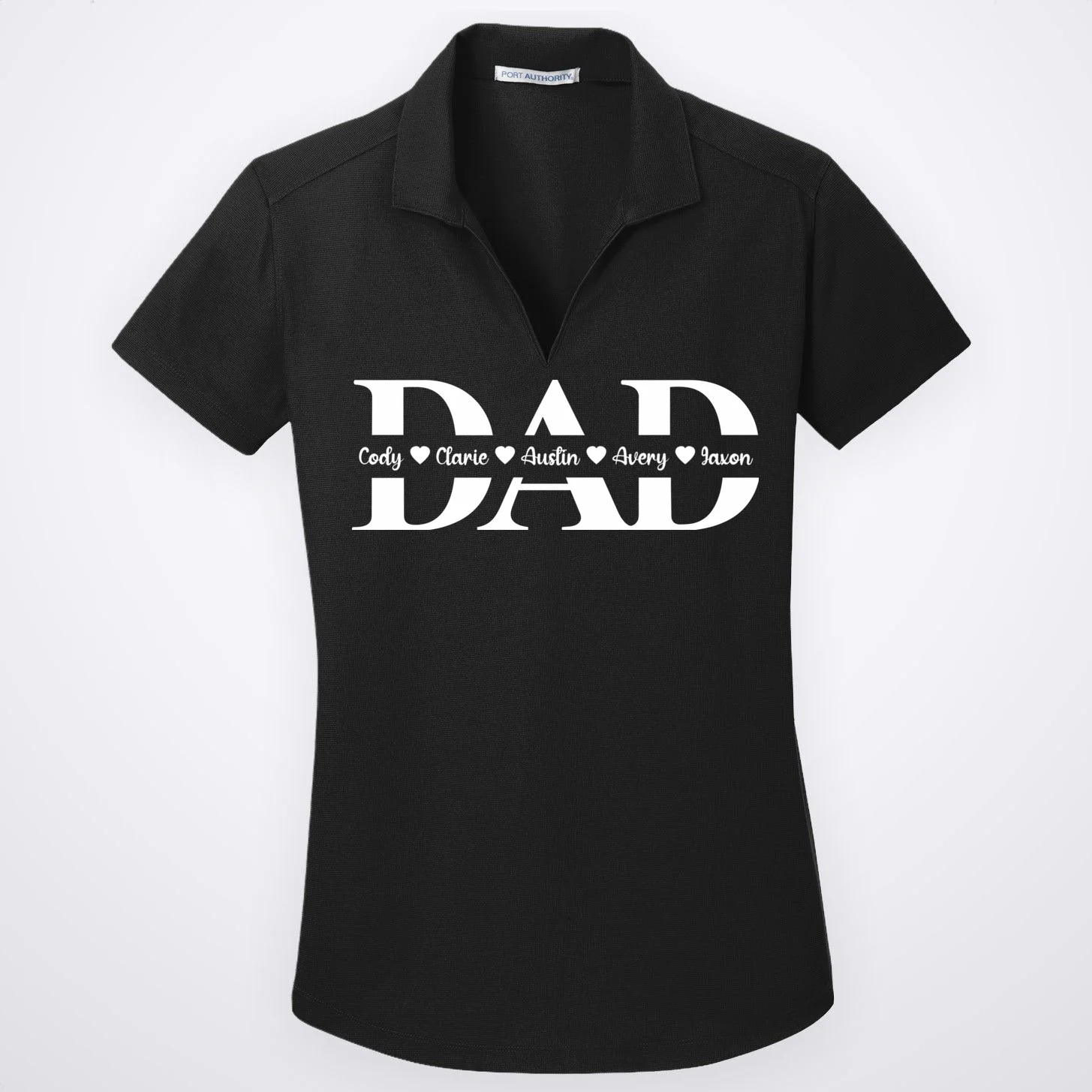 Our Little Legacy – Personalized Family Names Design Women's Polo Front