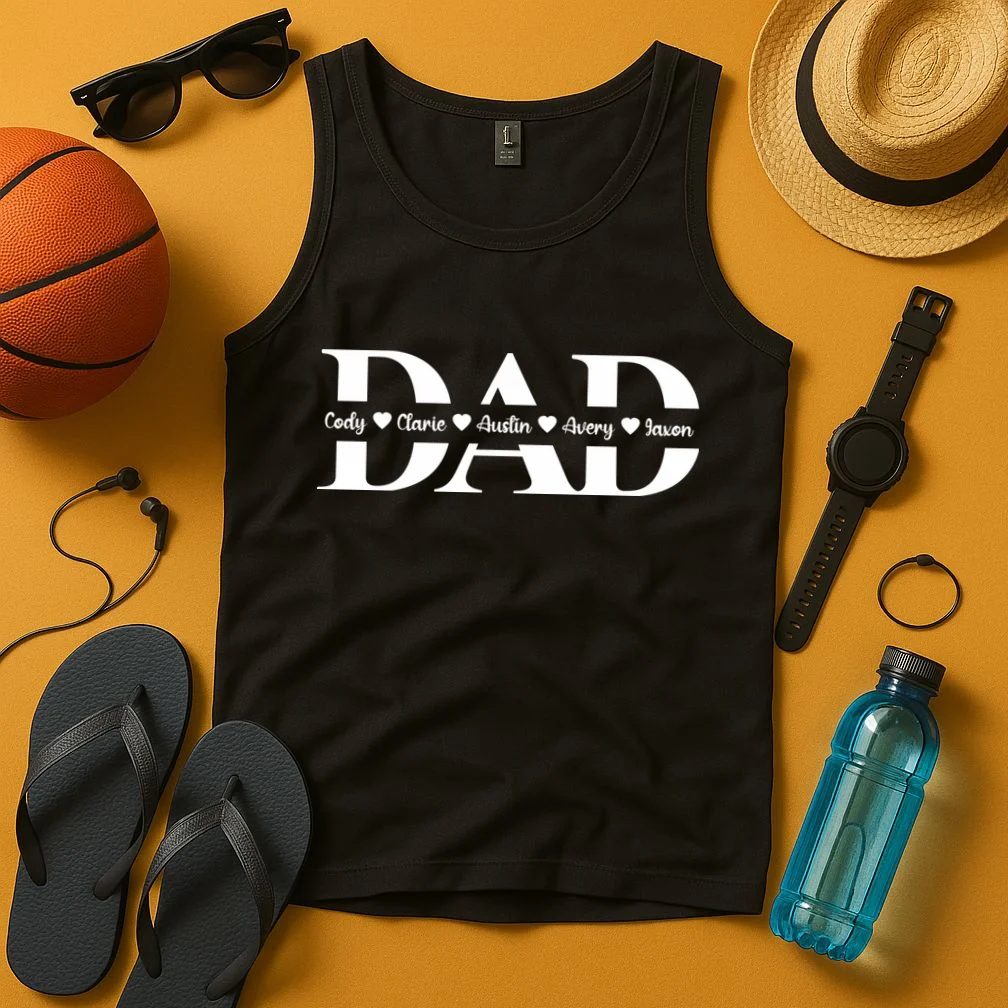 Our Little Legacy – Personalized Family Names Design Men's Tank Top - Front 3