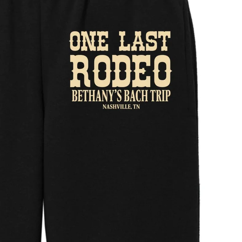 ONE LAST RODEO Bach Trip Nashville Customizable Kids Fleece Sweatpants - Front - Close-up
