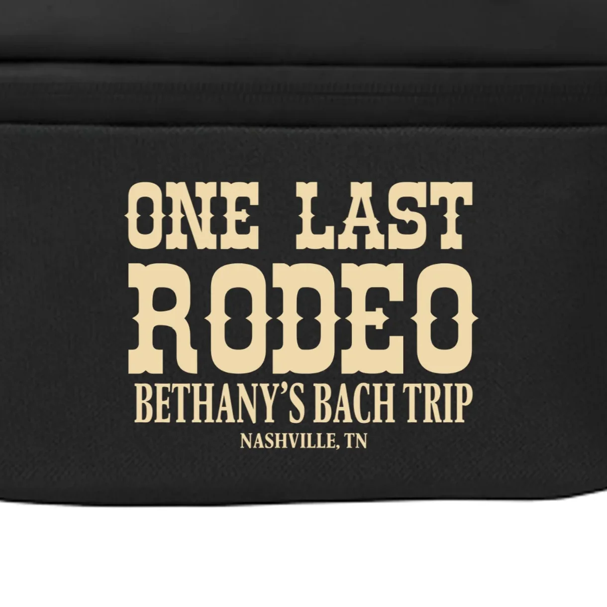ONE LAST RODEO Bach Trip Nashville Customizable Crossbody - Front - Close-up
