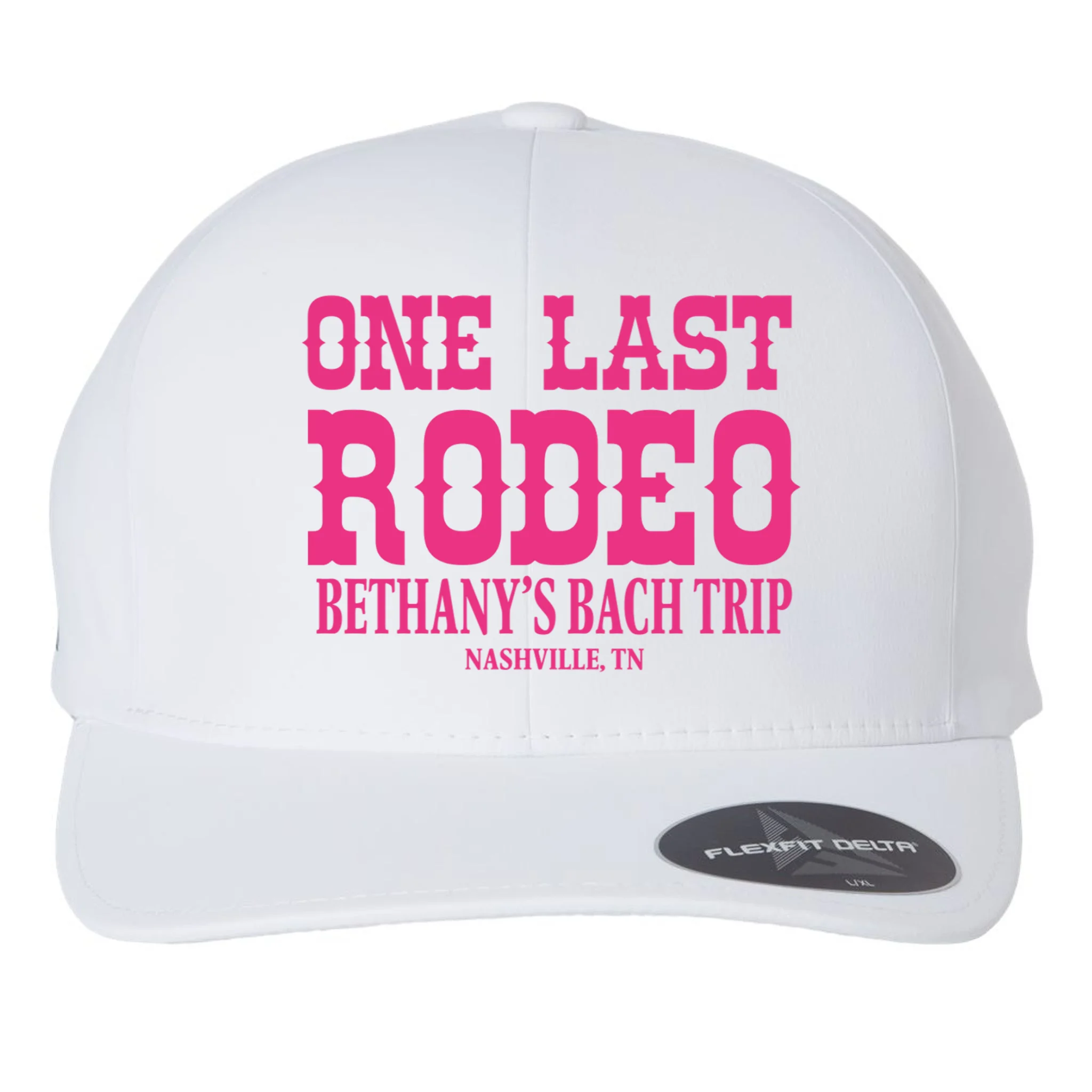 ONE LAST RODEO Bach Trip Nashville Customizable Flexfit Men's Snapback Hat - Front
