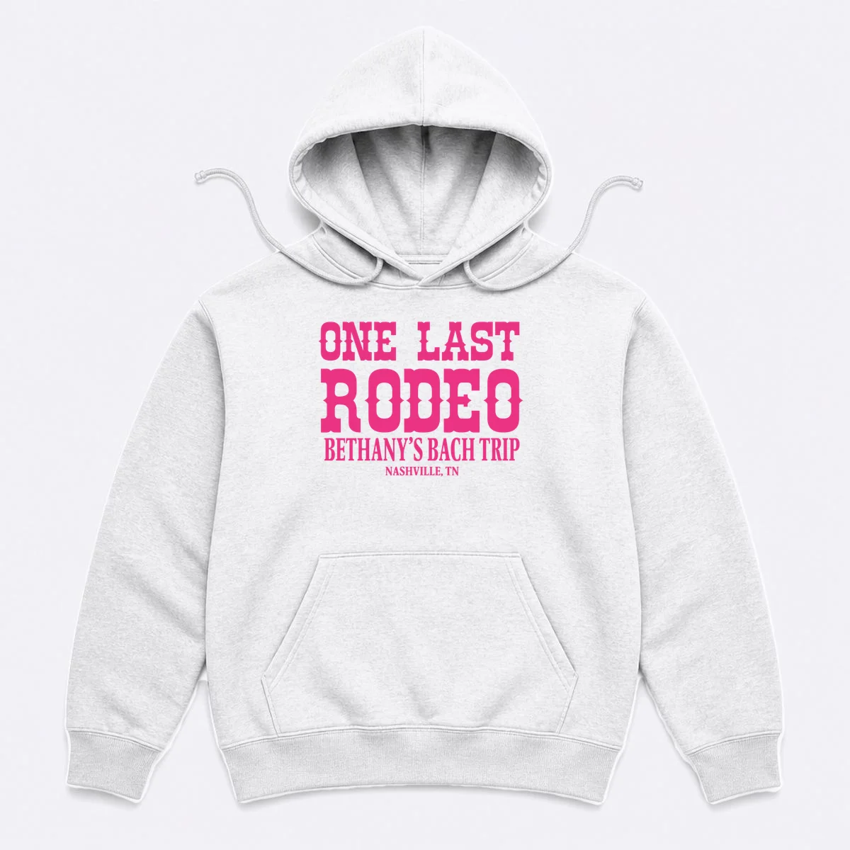 ONE LAST RODEO Bach Trip Nashville Customizable Hoodie - Front