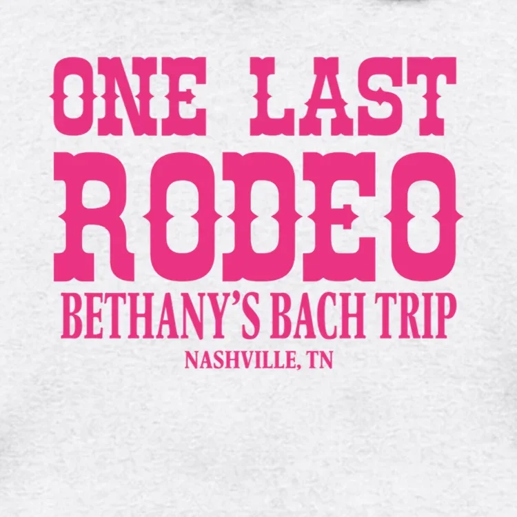 ONE LAST RODEO Bach Trip Nashville Customizable Men's Hoodie - Front - Close-up