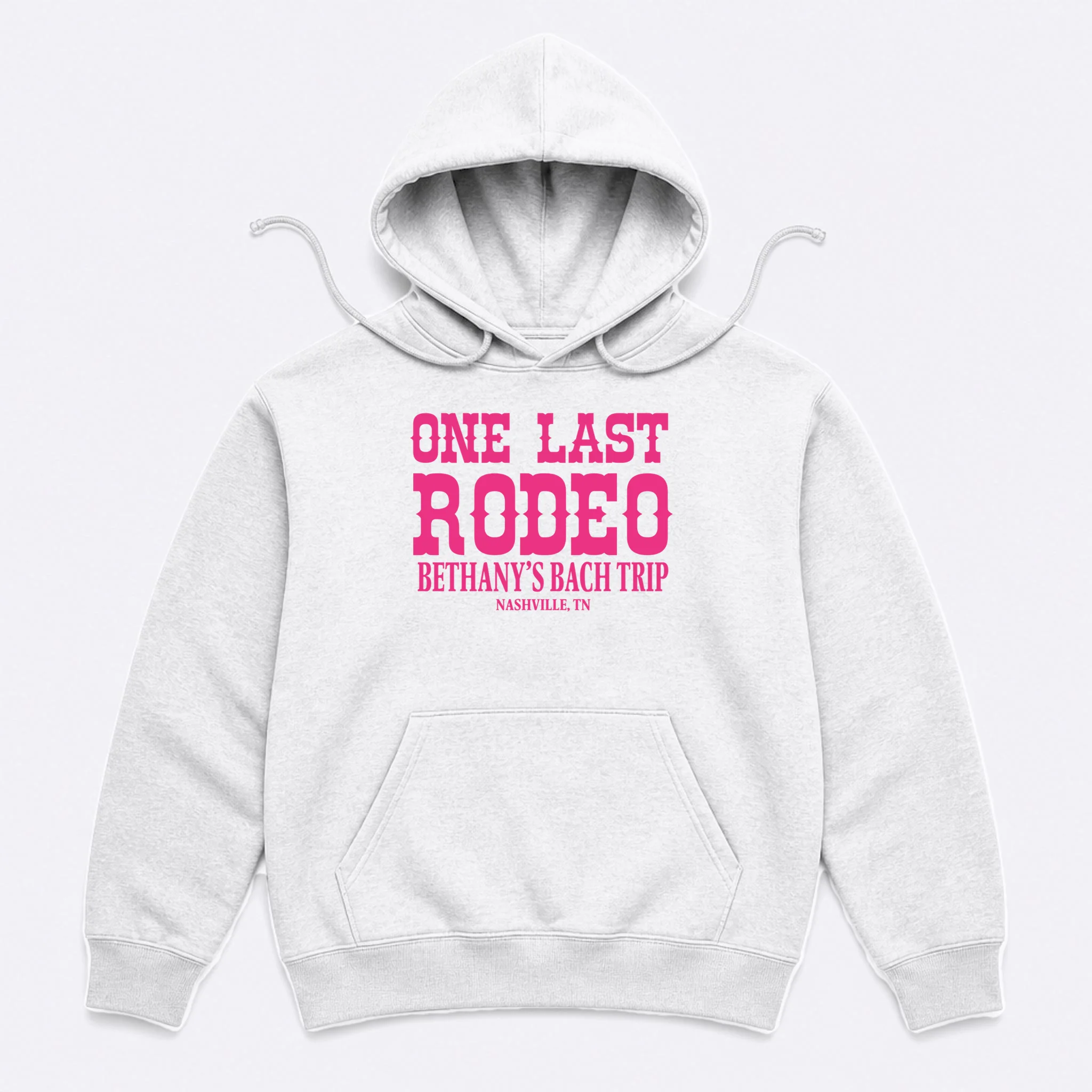 ONE LAST RODEO Bach Trip Nashville Customizable Men's Hoodie - Front