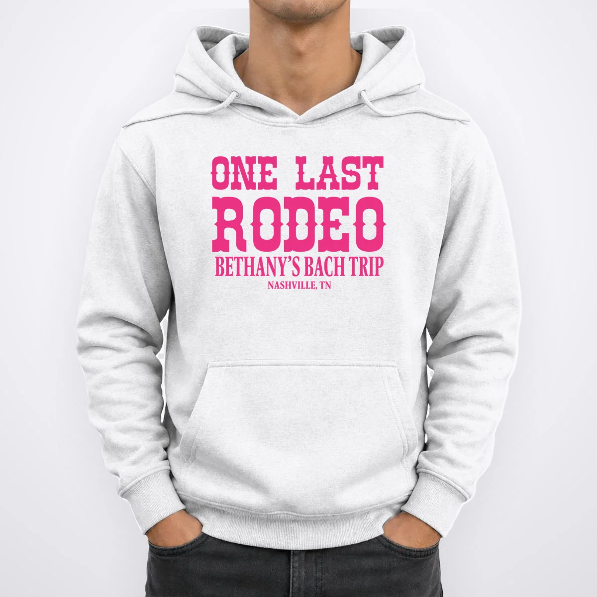 ONE LAST RODEO Bach Trip Nashville Customizable Hoodie - Front 1