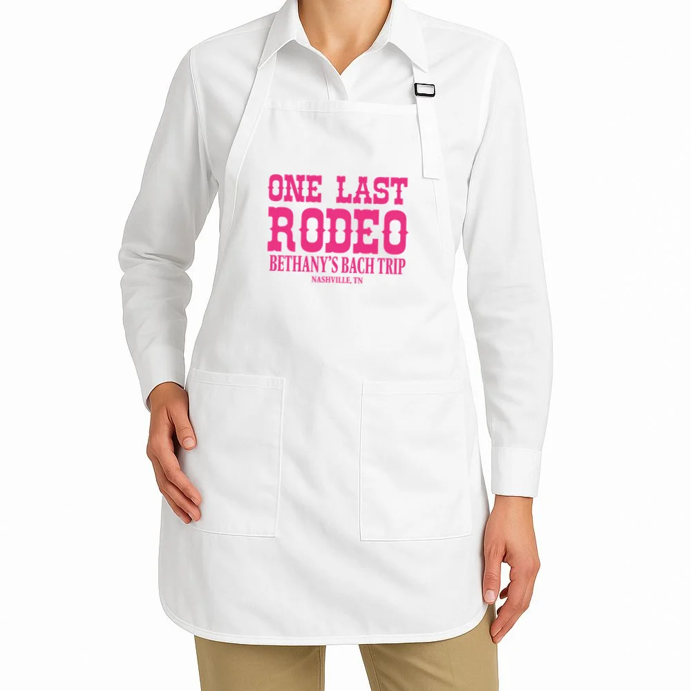 ONE LAST RODEO Bach Trip Nashville Customizable Apron - Front 1