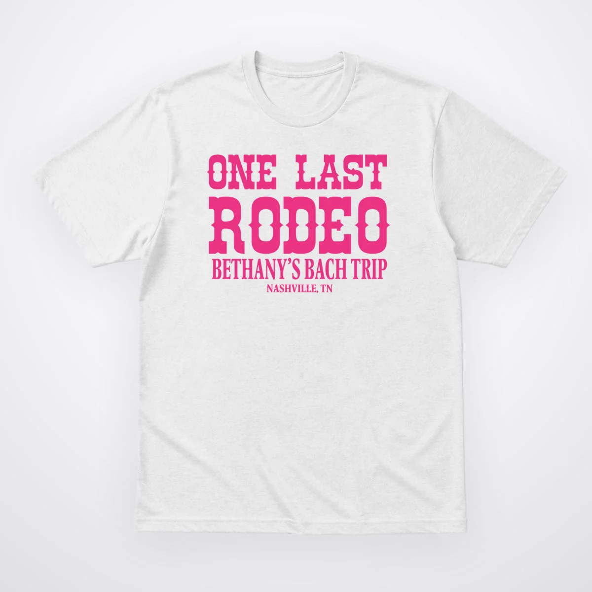 ONE LAST RODEO Bach Trip Nashville Customizable Men's T-Shirt - Front