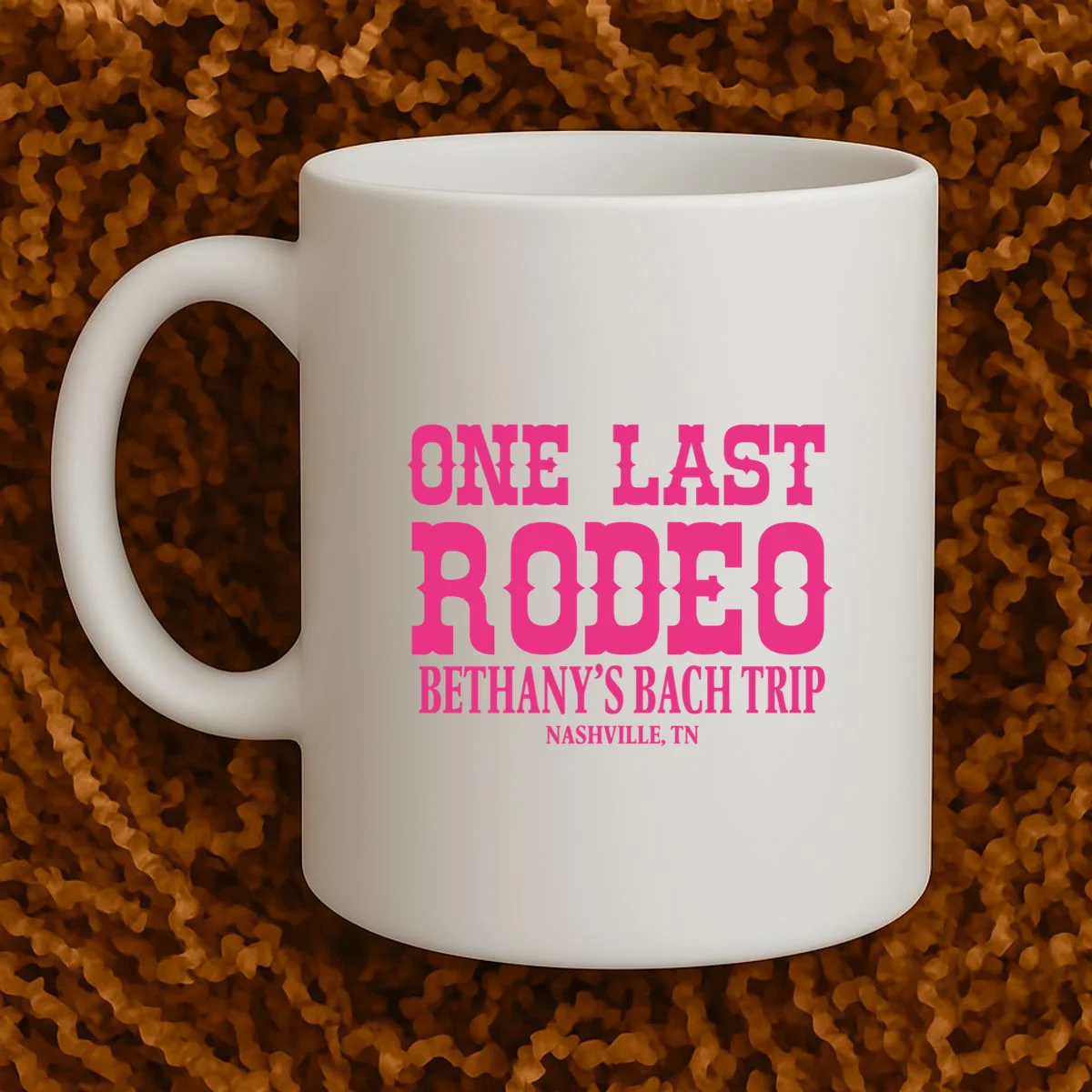 ONE LAST RODEO Bach Trip Nashville Customizable Coffee Mug - Front 1