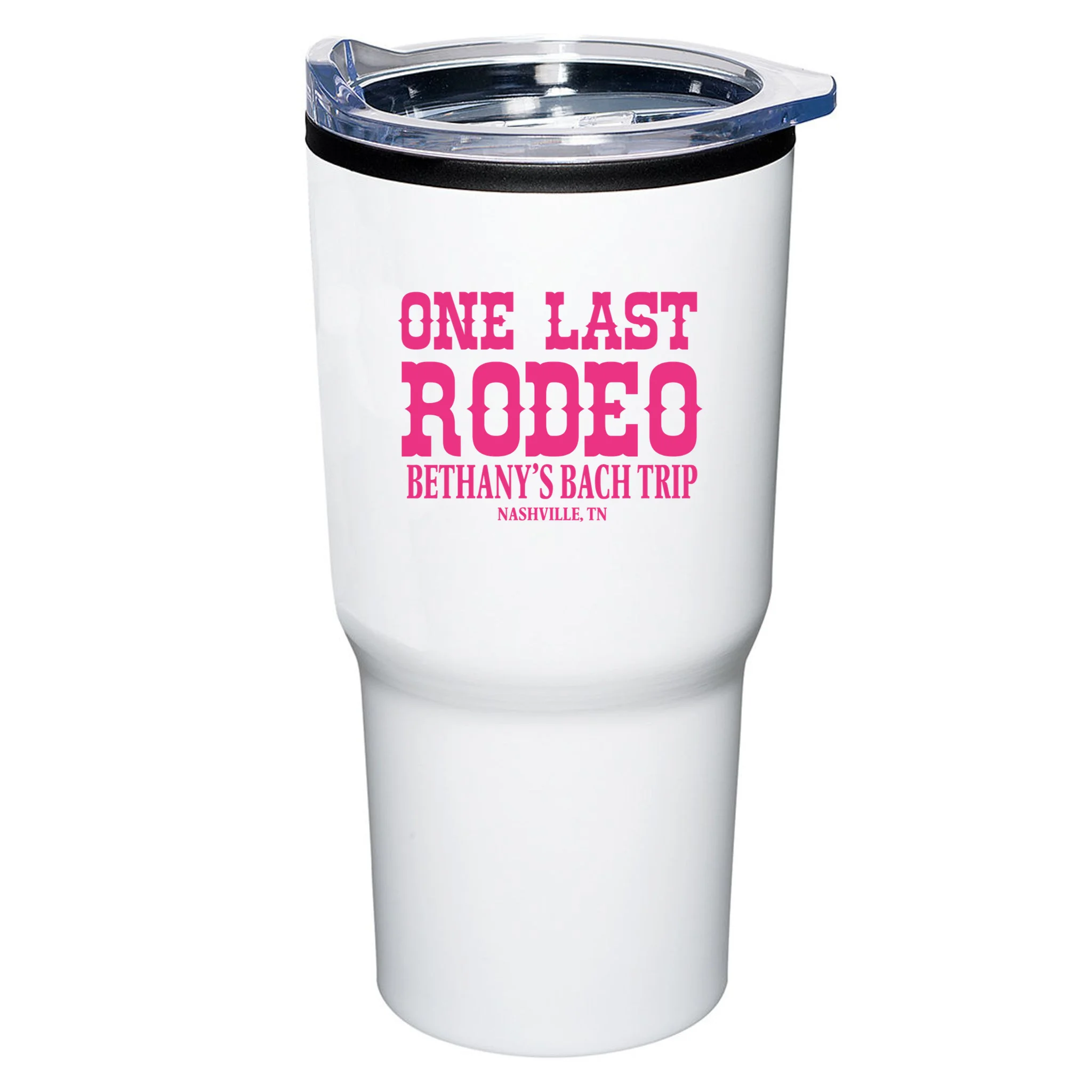 ONE LAST RODEO Bach Trip Nashville Customizable 20oz Tumbler - Front