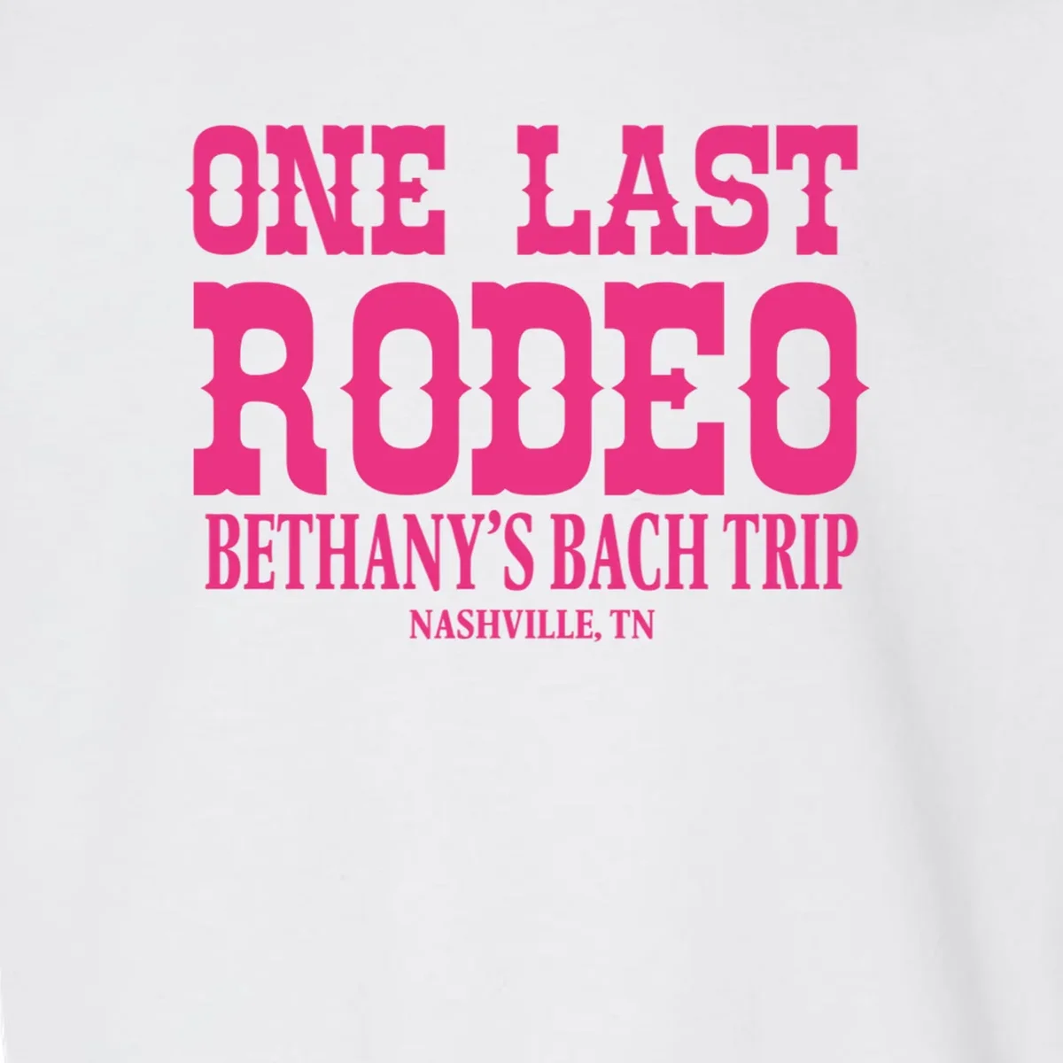 ONE LAST RODEO Bach Trip Nashville Customizable Toddler Sweatshirt - Front - Close-up
