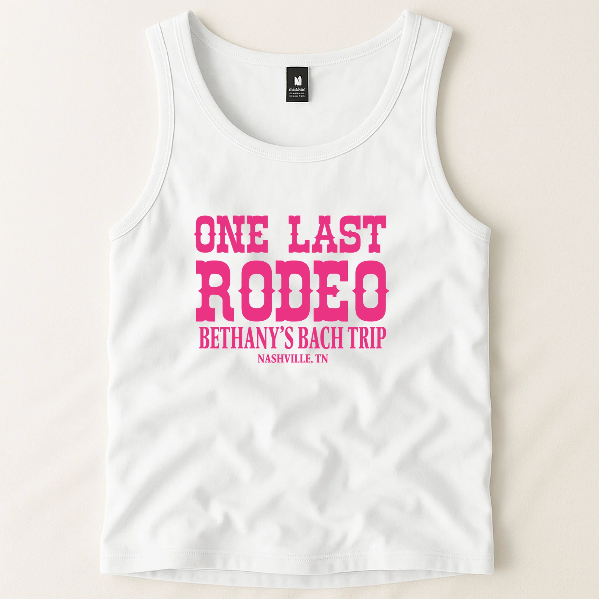 ONE LAST RODEO Bach Trip Nashville Customizable Men's Tank Top - Front 1