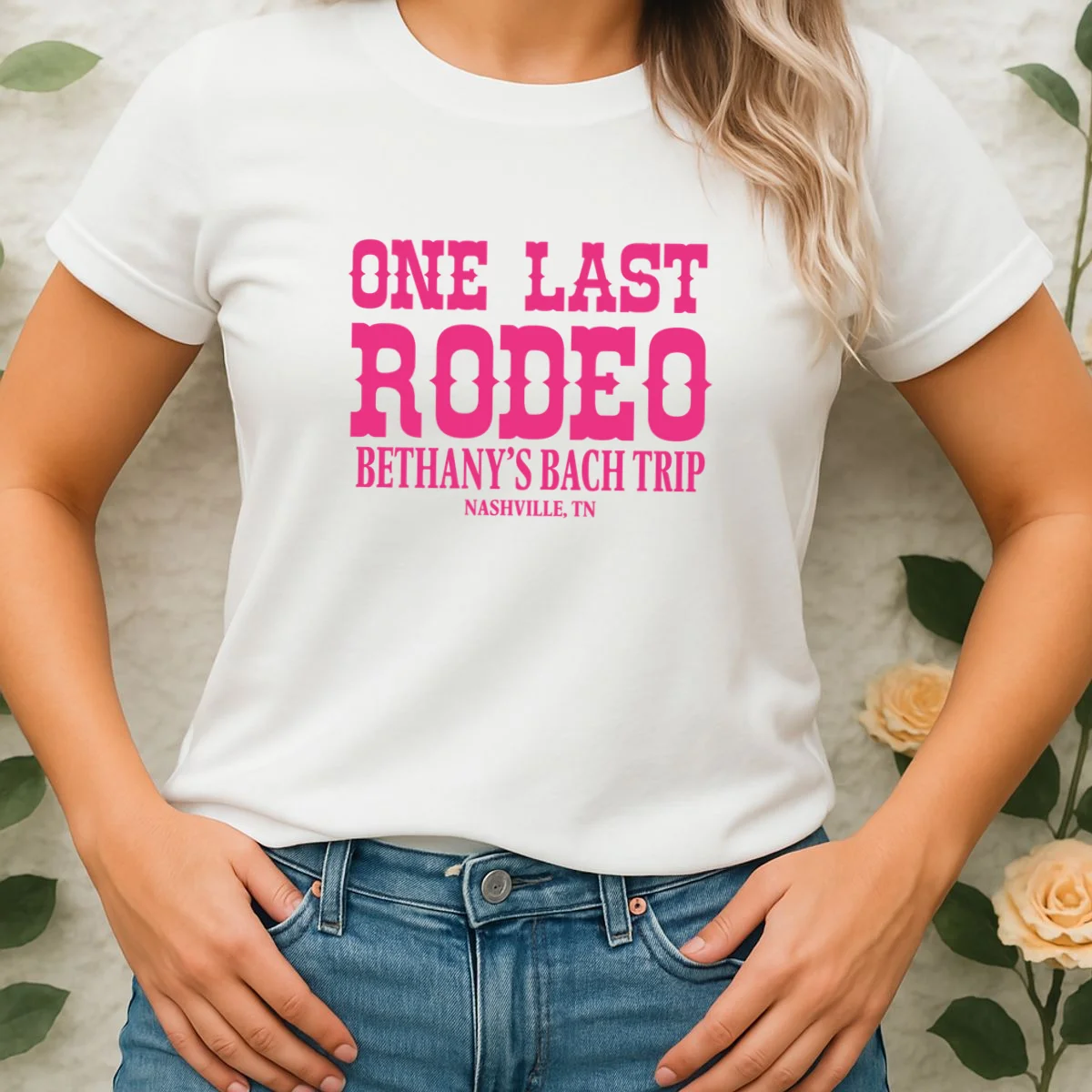 ONE LAST RODEO Bach Trip Nashville Customizable Women's T-Shirt - Front 1