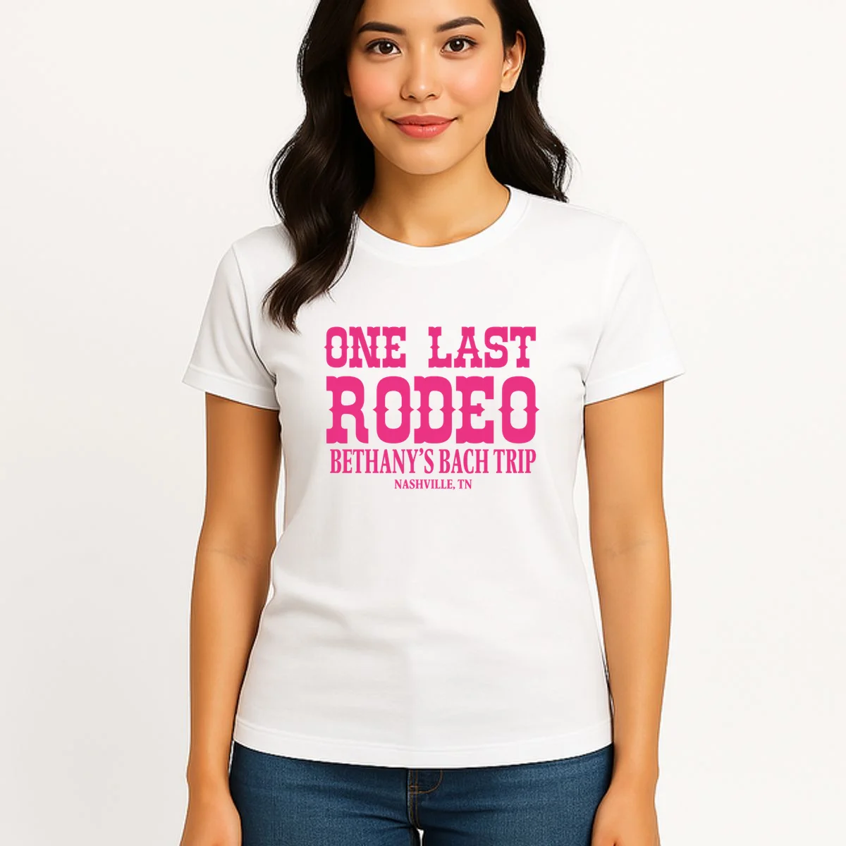 ONE LAST RODEO Bach Trip Nashville Customizable Women's T-Shirt - Front 3