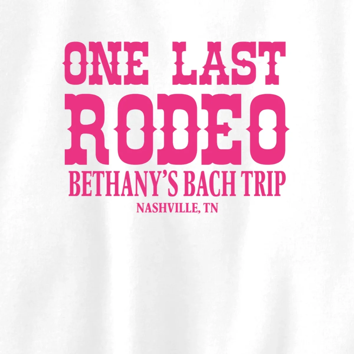 ONE LAST RODEO Bach Trip Nashville Customizable Kids Sweatshirt - Front - Close-up