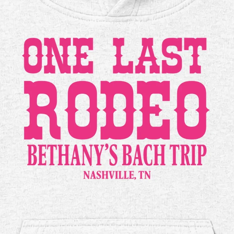 ONE LAST RODEO Bach Trip Nashville Customizable Kids Hoodie - Front - Close-up