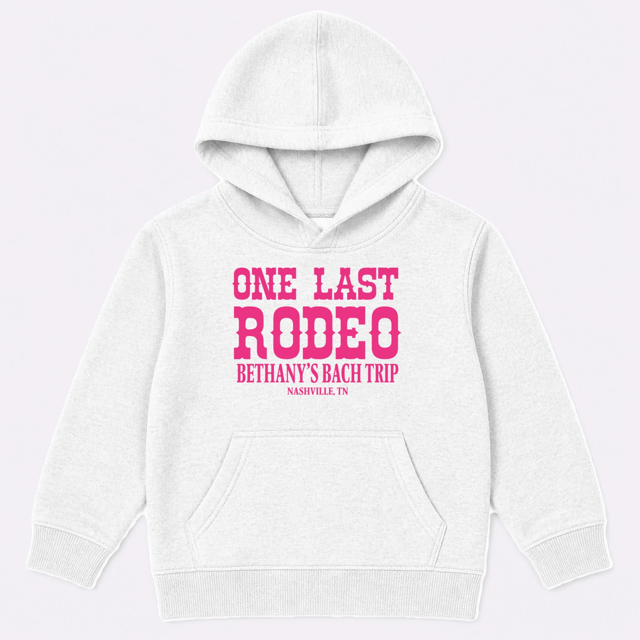 ONE LAST RODEO Bach Trip Nashville Customizable Kids Hoodie - Front