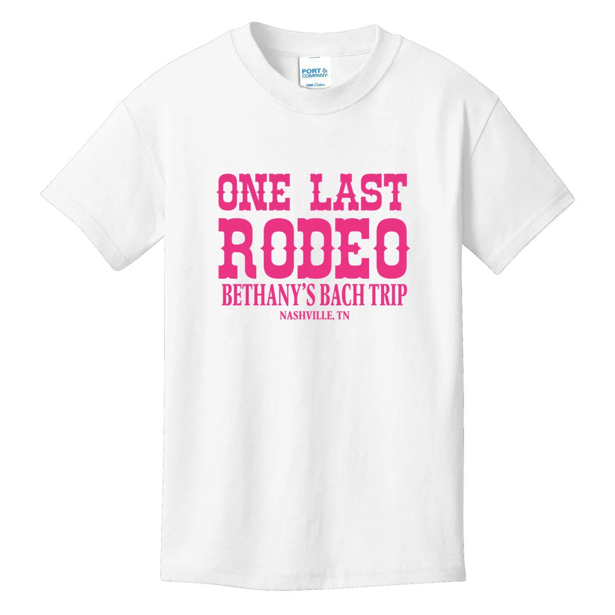 ONE LAST RODEO Bach Trip Nashville Customizable Kids T-Shirt - Front