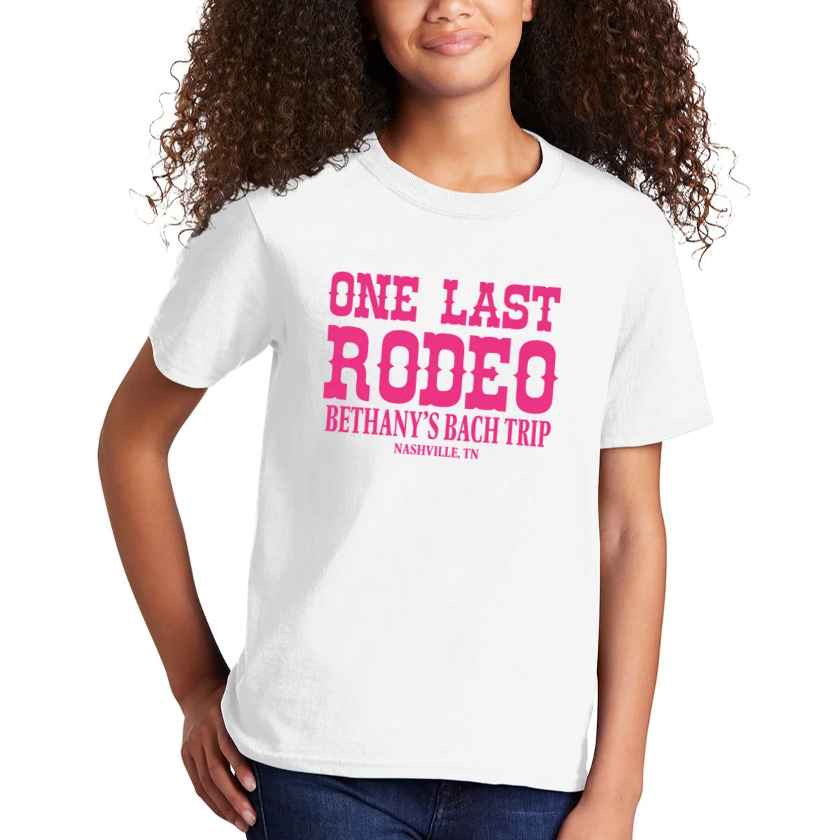 ONE LAST RODEO Bach Trip Nashville Customizable Kids T-Shirt - Front 1