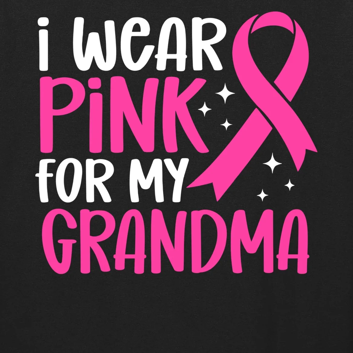 I Wear Pink For My Custom Text Personalized Breast Cancer Awareness Custom Name Men's Long Sleeve Shirt - Front - Close-up