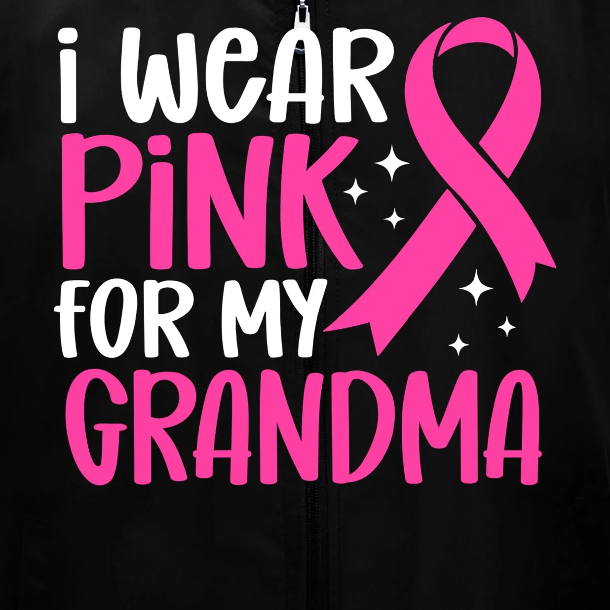 I Wear Pink For My Custom Text Personalized Breast Cancer Awareness Custom Name Men's Vest - Front - Close-up