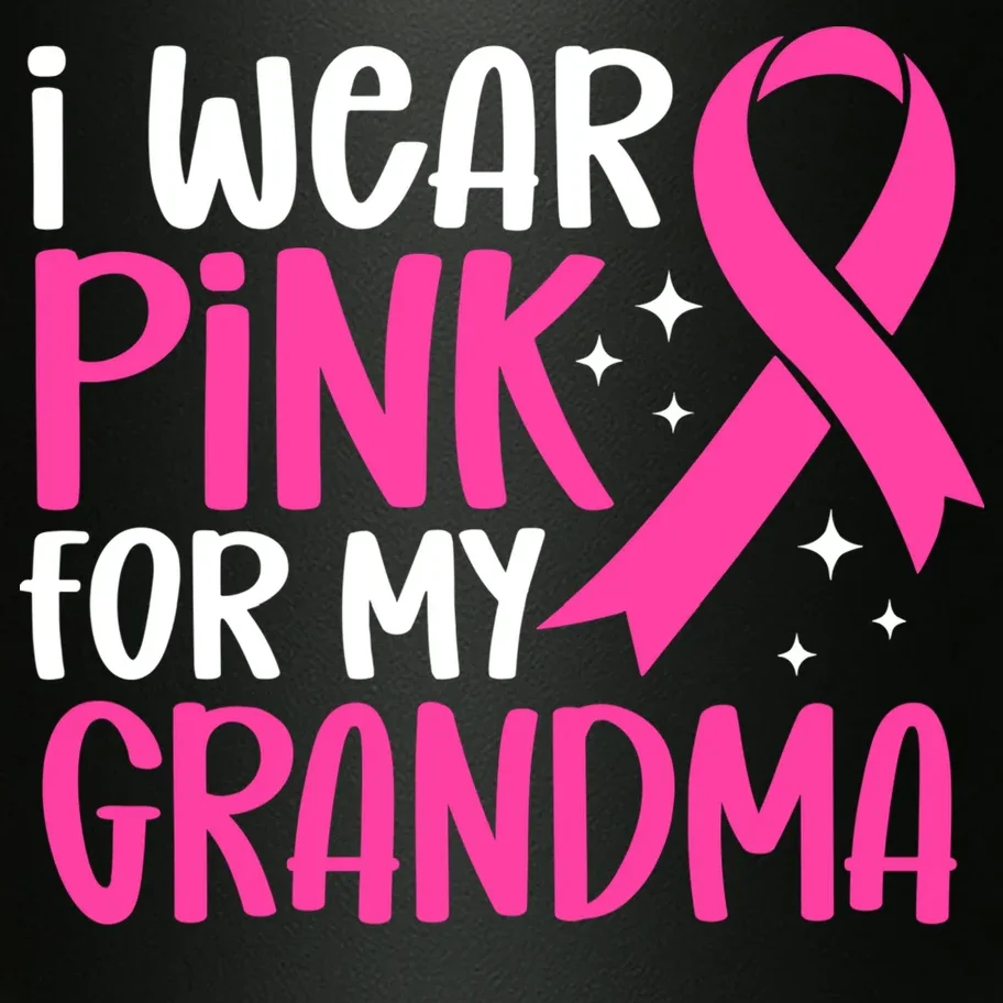 I Wear Pink For My Custom Text Personalized Breast Cancer Awareness Custom Name 20oz Tumbler - Front - Close-up