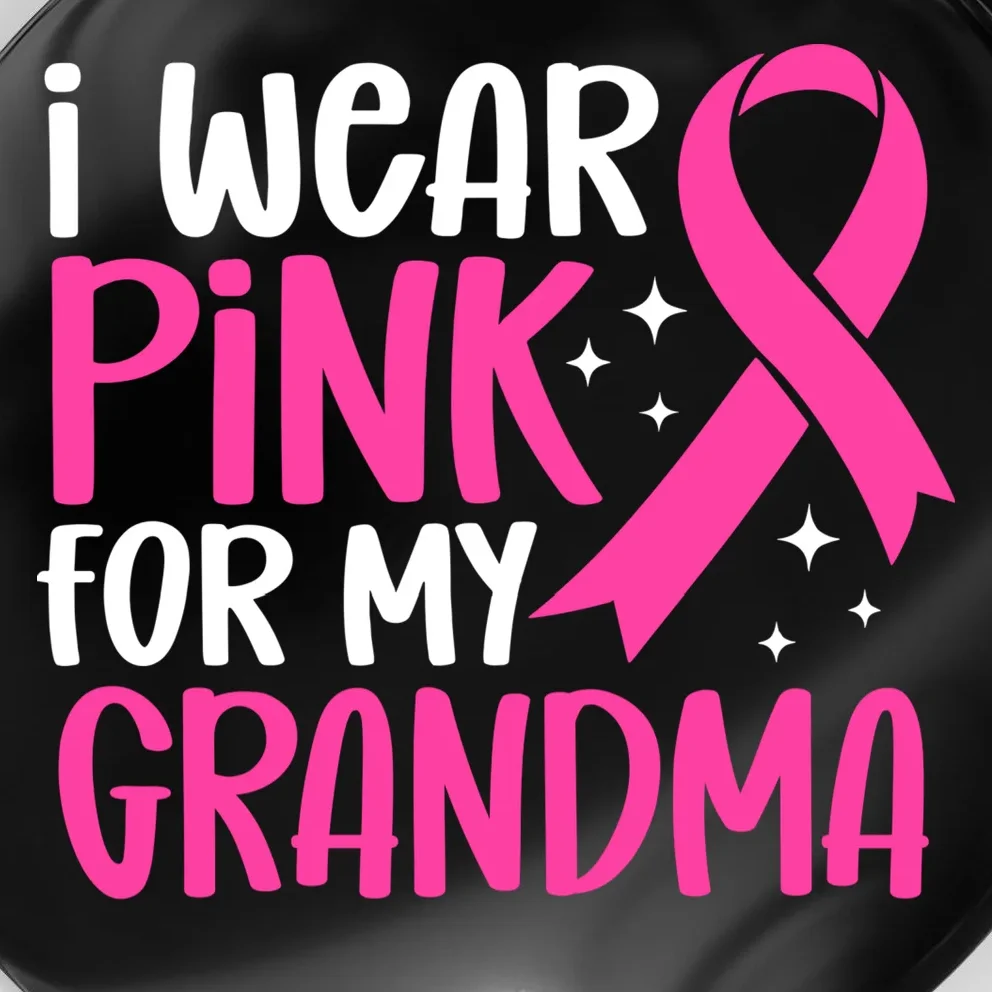 I Wear Pink For My Custom Text Personalized Breast Cancer Awareness Custom Name Magnet - Front - Close-up
