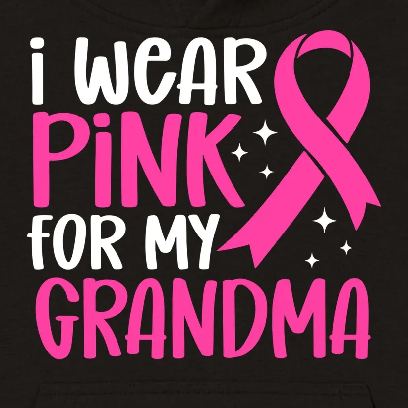 I Wear Pink For My Custom Text Personalized Breast Cancer Awareness Custom Name Kids Hoodie - Front - Close-up