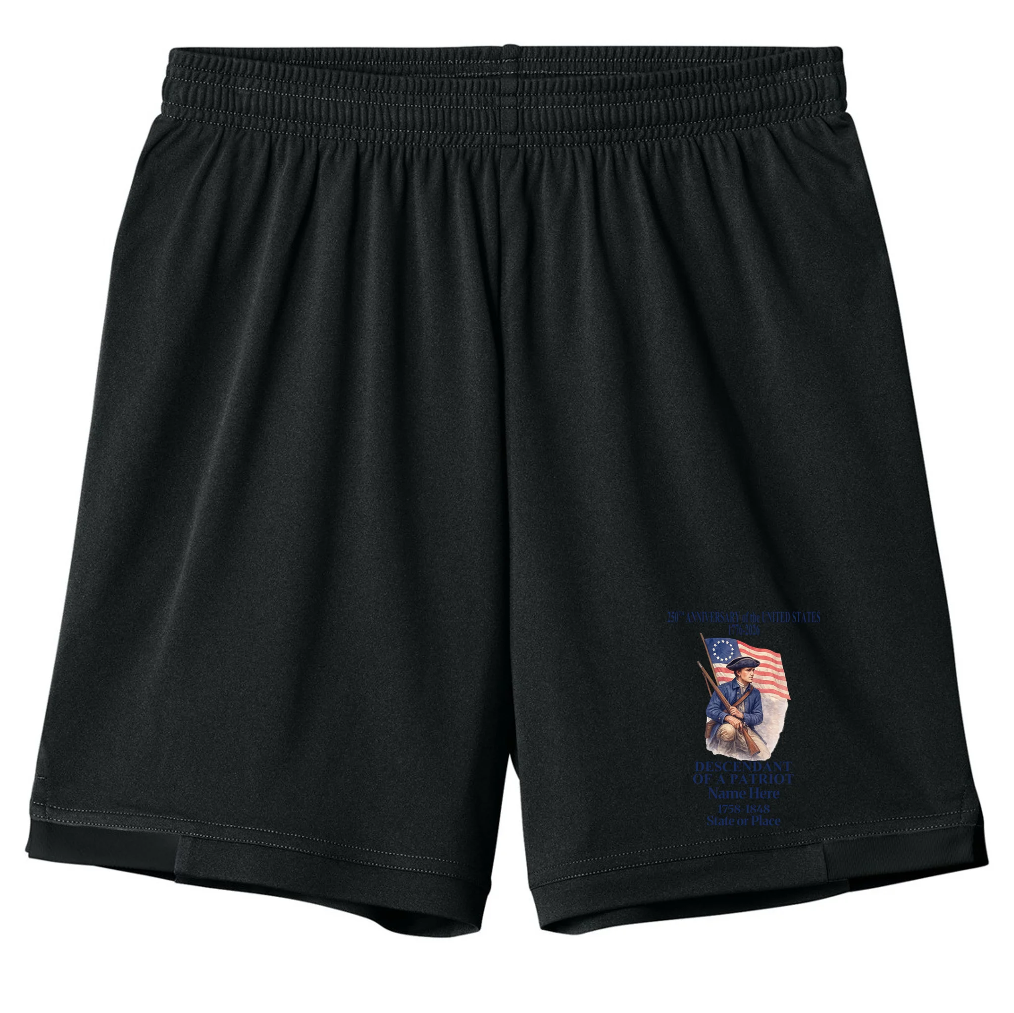 Personalized 250 Years Of America 250th Anniversary Custom Kids Shorts - Front