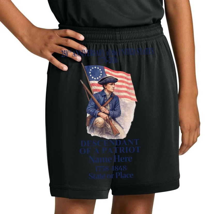Personalized 250 Years Of America 250th Anniversary Custom Kids Shorts - Front 1