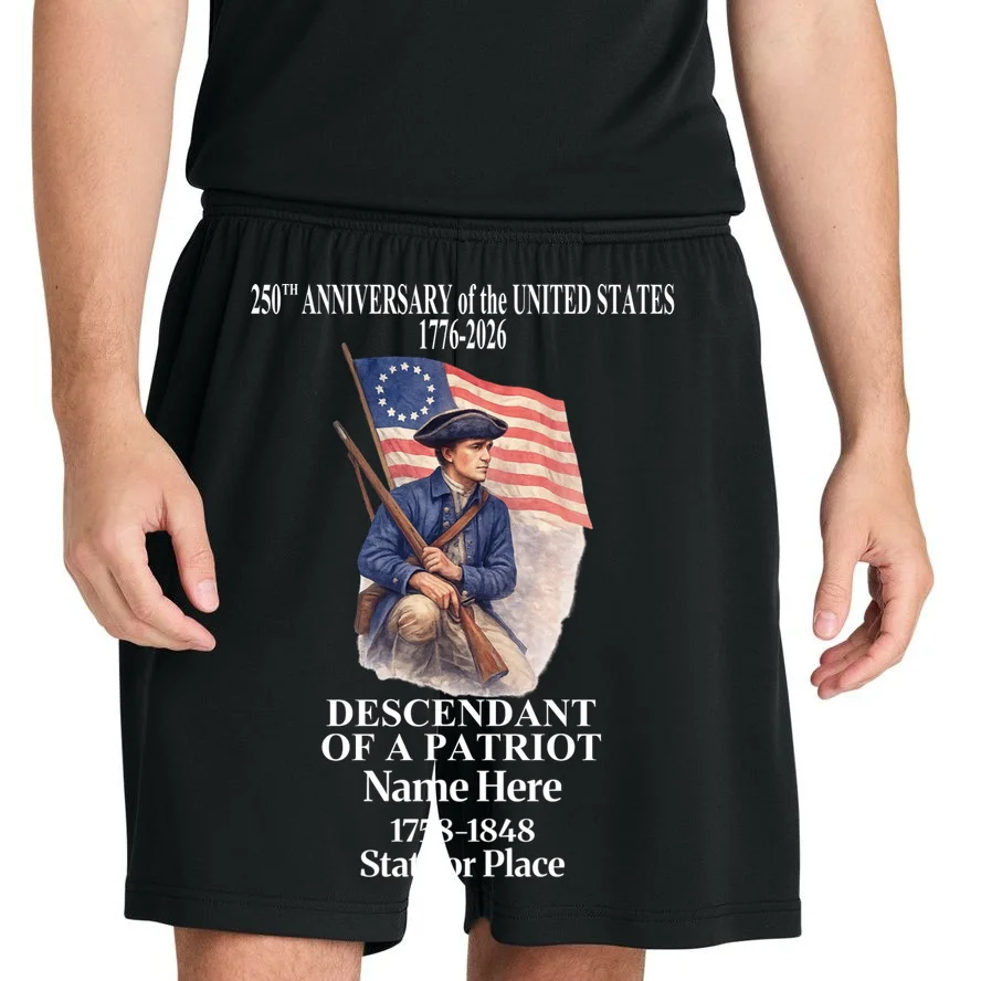 Personalized 250 Years Of America 250th Anniversary Custom Men's Shorts - Front 1