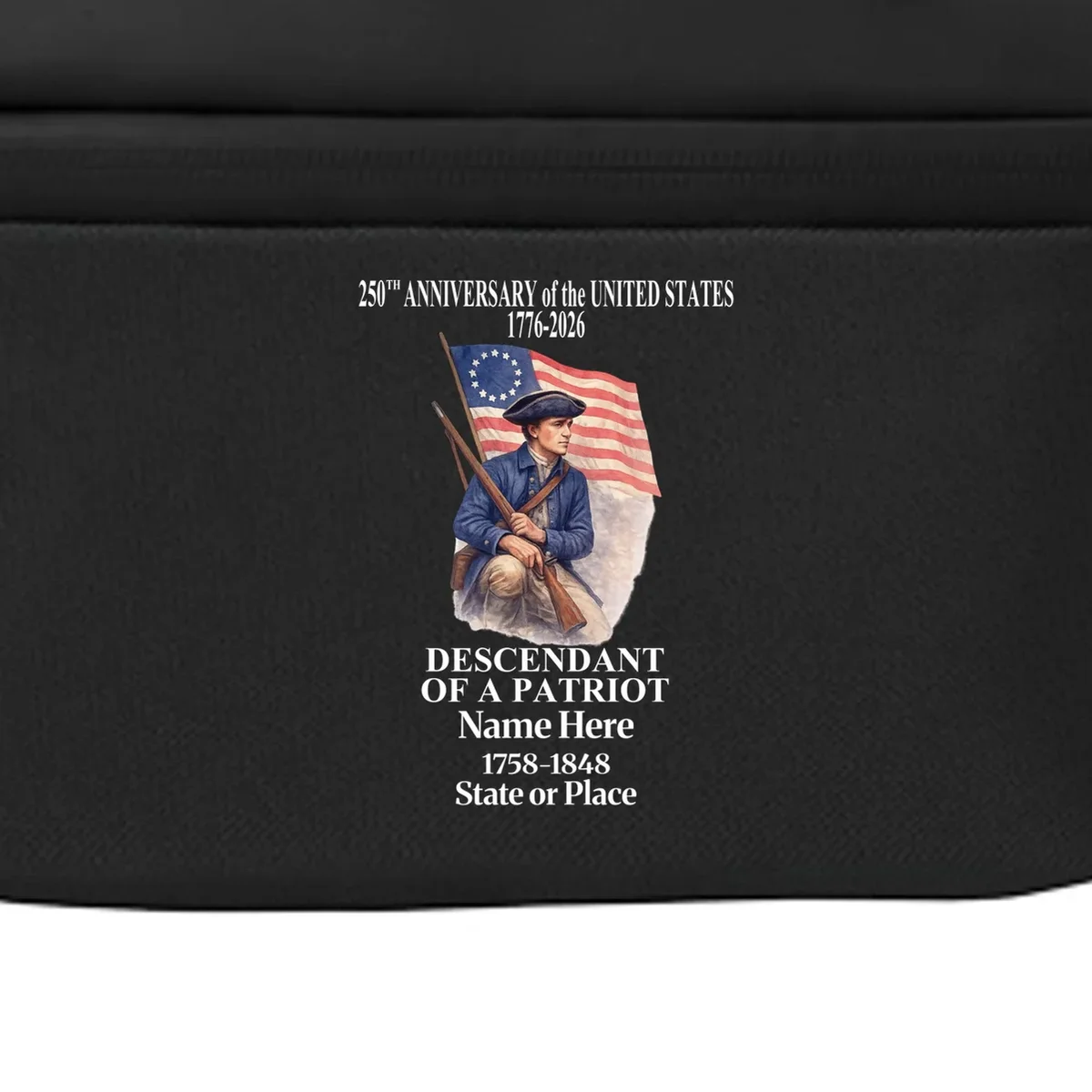 Personalized 250 Years Of America 250th Anniversary Custom Crossbody - Front - Close-up