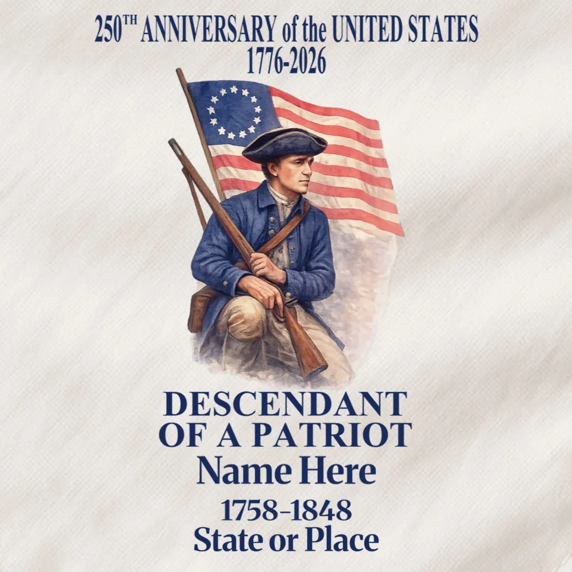 Personalized 250 Years Of America 250th Anniversary Custom Dog Bandana - Front - Close-up