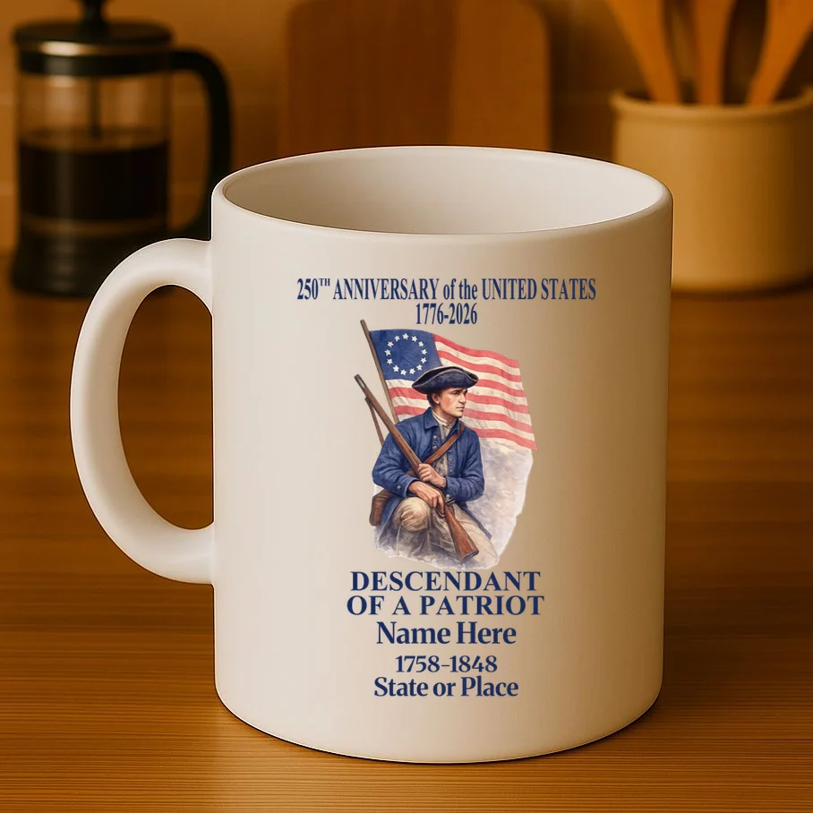 Personalized 250 Years Of America 250th Anniversary Custom Coffee Mug - Front 3
