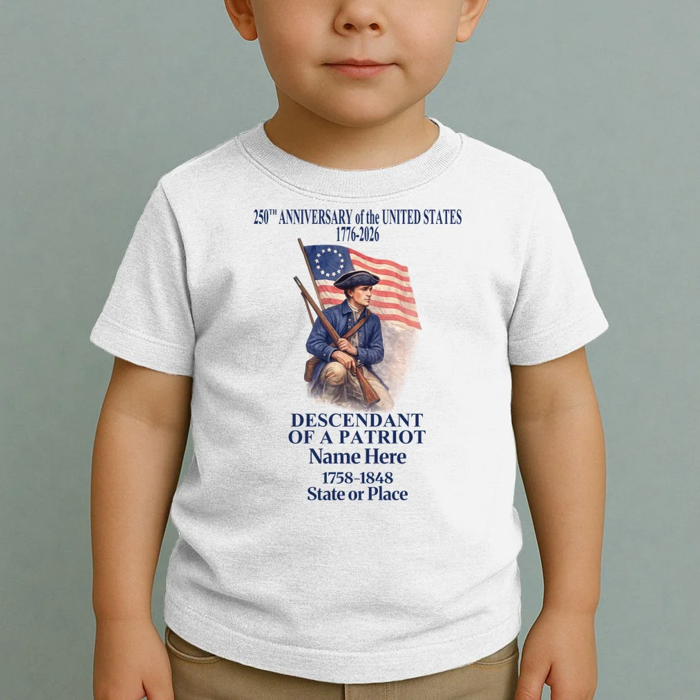 Personalized 250 Years Of America 250th Anniversary Custom Toddler T-Shirt - Front 1
