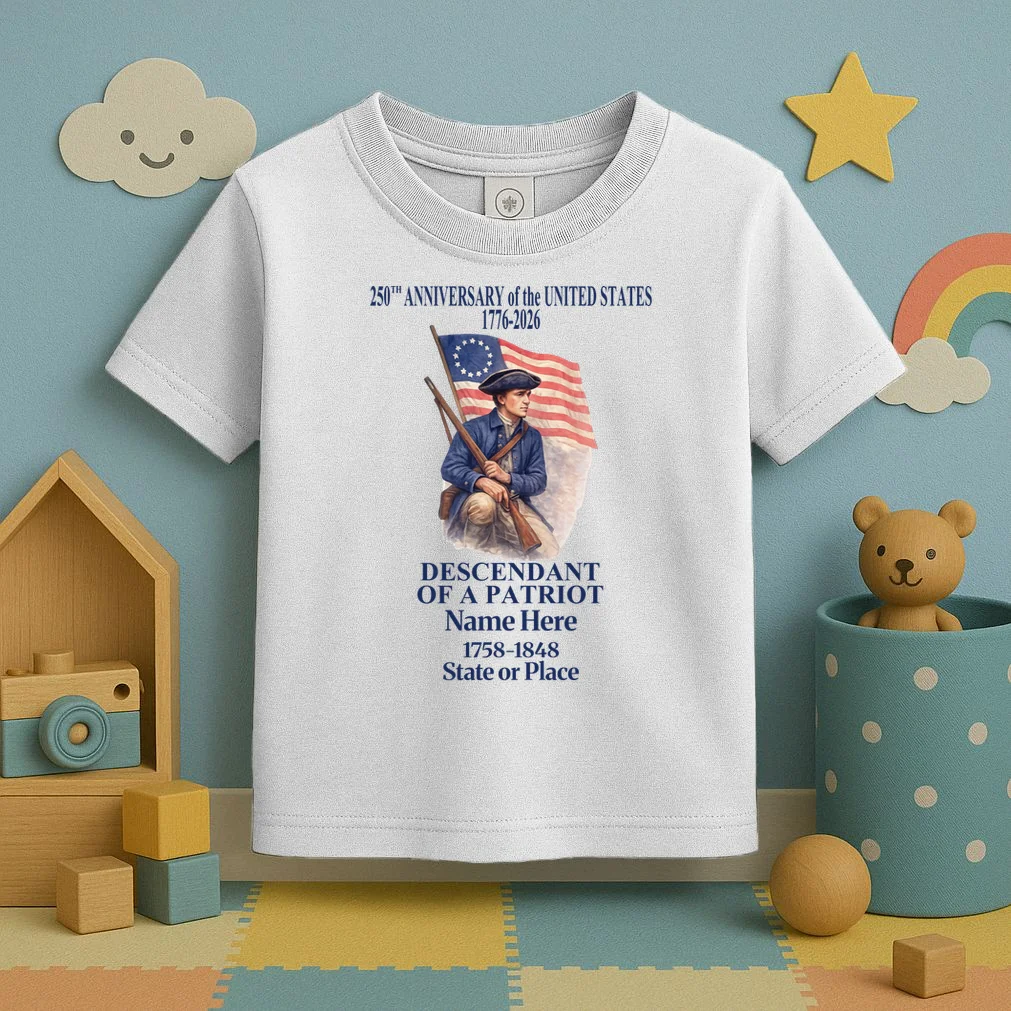 Personalized 250 Years Of America 250th Anniversary Custom Toddler T-Shirt - Front 2