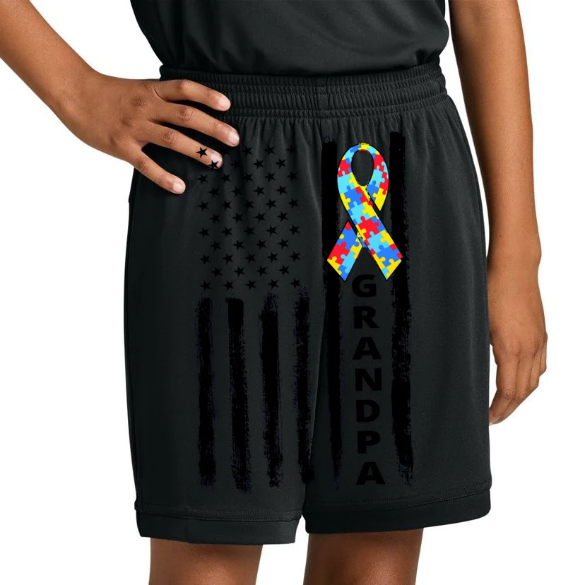 Personalized Autism Awareness Flag Custom Text Kids Shorts - Front 1