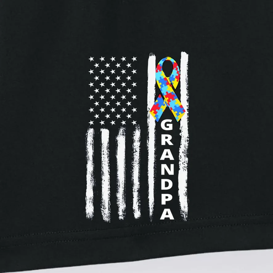 Personalized Autism Awareness Flag Custom Text Men's Shorts - Front - Close-up