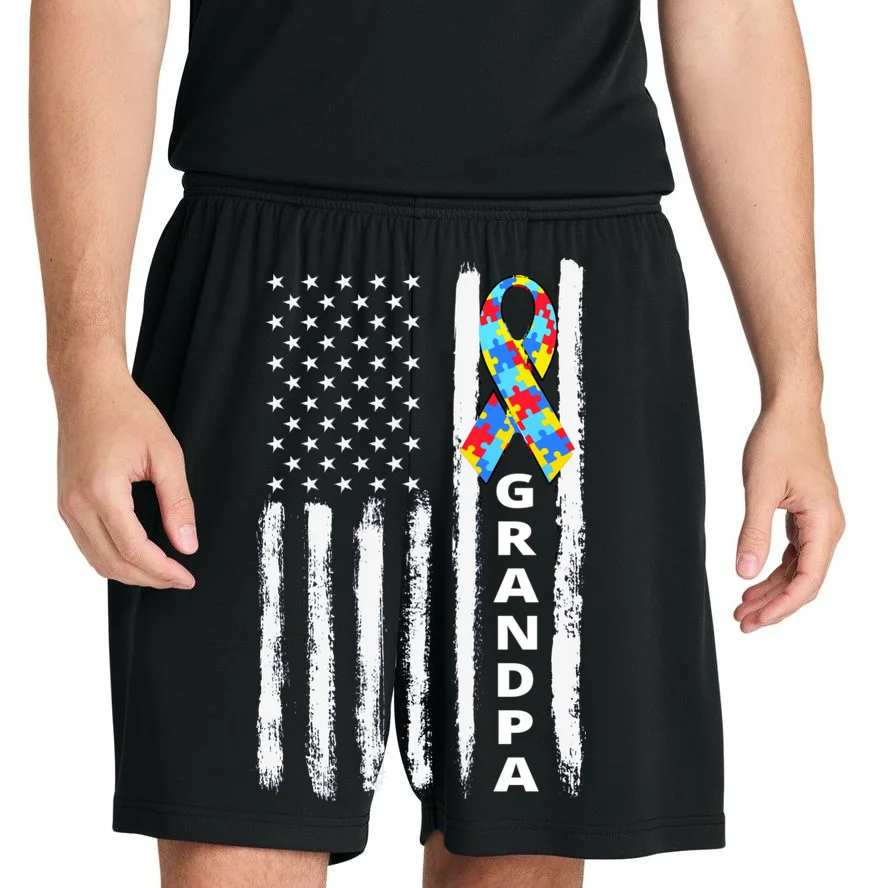 Personalized Autism Awareness Flag Custom Text Men's Shorts - Front 1