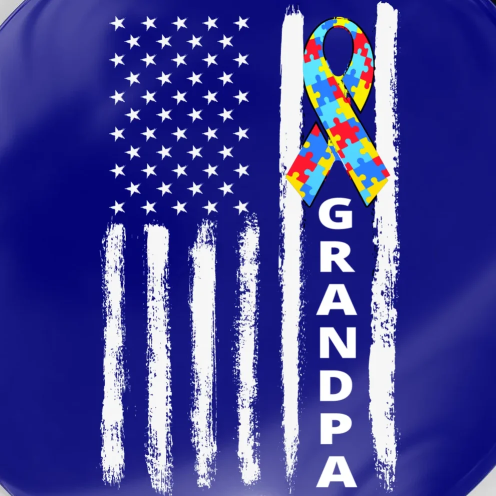 Personalized Autism Awareness Flag Custom Text Magnet - Front - Close-up