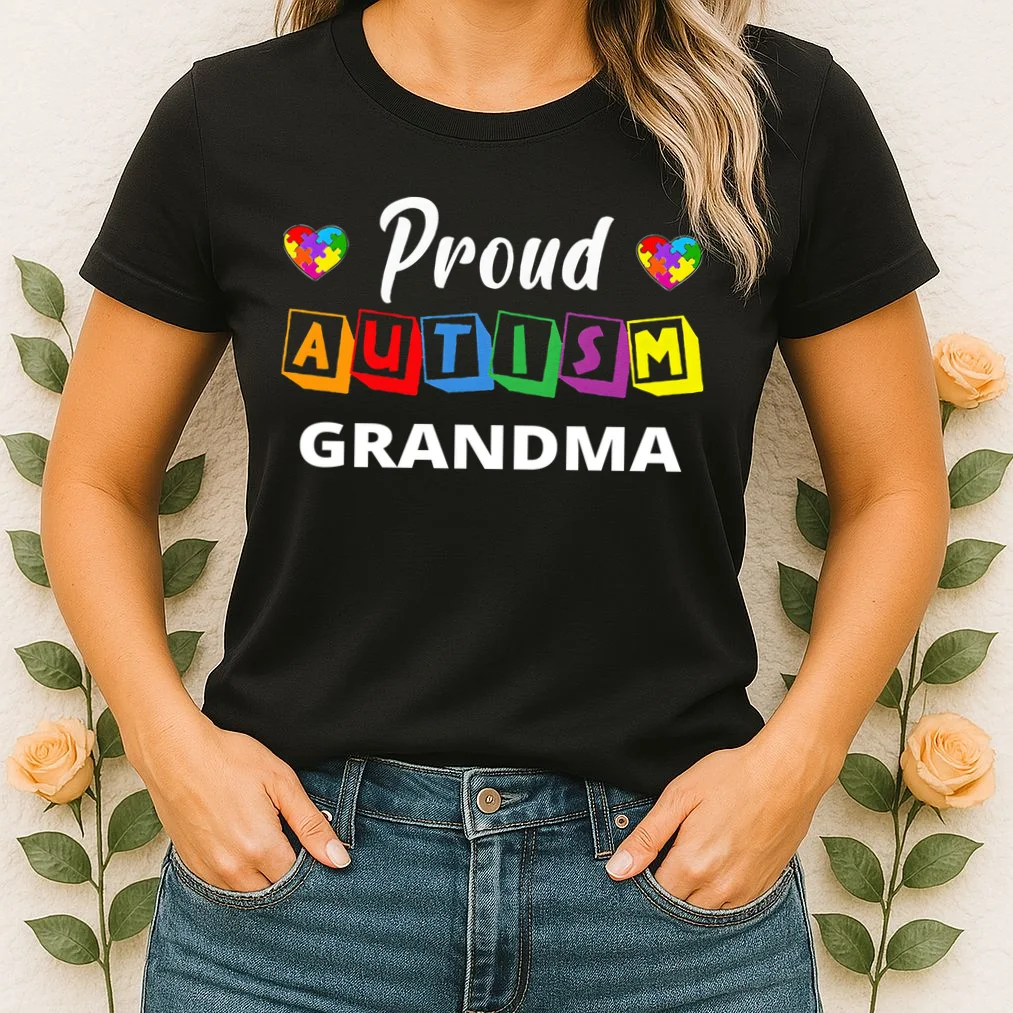 Proud Autism Personalized Custom Text Puzzle Women's T-Shirt - Front 1